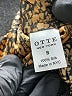 Otte 100% Silk Graphic Brown Casual Dress Size S - photo 8