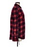 Express 100% Cotton Plaid Red Long Sleeve Button-Down Shirt Size M - photo 4