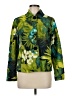 Chico's Tropical Green Jacket Size Med (1) - photo 1