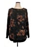 Maurices Floral Black Pullover Sweater Size 16 (1) - photo 1