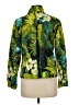 Chico's Tropical Green Jacket Size Med (1) - photo 2