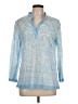 J. McLaughlin Paisley Blue Blouse Size 10 - photo 1