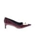 Coach 100% Leather Burgundy Heels Size 9 - photo 1