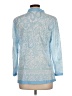 J. McLaughlin Paisley Blue Blouse Size 10 - photo 2