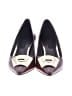 Coach 100% Leather Burgundy Heels Size 9 - photo 2