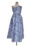 J.Crew Collection Paisley Blue Cocktail Dress Size 14 - photo 1