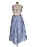 J.Crew Collection Paisley Blue Cocktail Dress Size 14 - photo 2