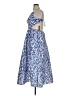 J.Crew Collection Paisley Blue Cocktail Dress Size 14 - photo 5