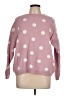Chelsea & Theodore Polka Dots Pink Pullover Sweater Size L - photo 1