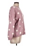 Chelsea & Theodore Polka Dots Pink Pullover Sweater Size L - photo 4