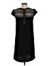 Zara Basic Solid Black Casual Dress Size S - photo 2