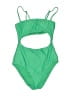 Aerie Solid Green One Piece Swimsuit Size M - photo 1
