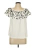 Calligraphie Ivory Short Sleeve Top Size L - photo 1