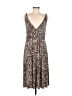 Metro7 Animal Print Brown Casual Dress Size M - photo 1