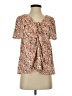 Daytrip Orange Short Sleeve Blouse Size S - photo 1