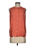 Ann Taylor LOFT 100% Polyester Orange Sleeveless Blouse Size S - photo 1