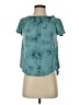 Express Teal Short Sleeve Blouse Size S - photo 1
