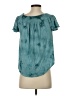 Express Teal Short Sleeve Blouse Size S - photo 2