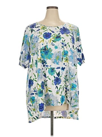 Isaac Mizrahi LIVE! Short Sleeve Blouse (view 1)