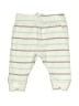 Janie and Jack 100% Cotton Stripes Ivory Casual Pants Size 0-3 mo - photo 1