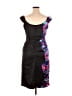 London Style 100% Polyester Graphic Black Cocktail Dress Size 14 - photo 2