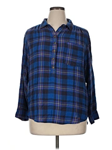 By Anthropologie Long Sleeve Button-Down Shirt (view 1)