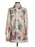 Guess 100% Recycled Polyester Floral Pink Long Sleeve Blouse Size S - photo 1