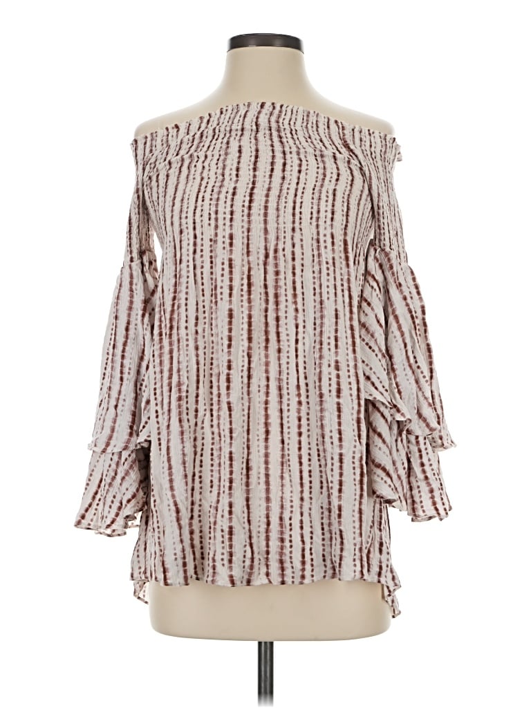 Pre-owned Illa Illa 3/4 Sleeve Blouse In Ivory