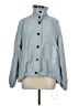 H&M 100% Polyamide Solid Blue Raincoat Size M - photo 1