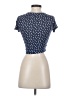 Me To We Blue Short Sleeve Top Size S - photo 2