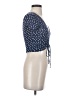 Me To We Blue Short Sleeve Top Size S - photo 4