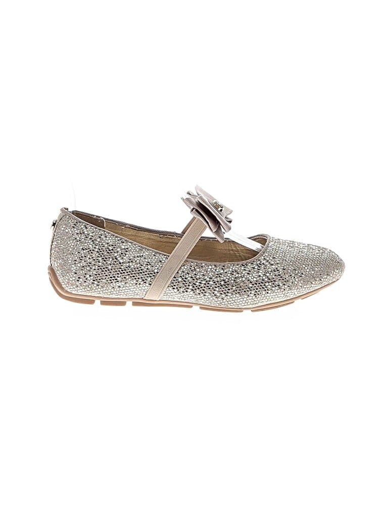 Click to view more detailed imagery on our partner's website Pre-owned Michael Michael Kors Kids' Flats In Silver