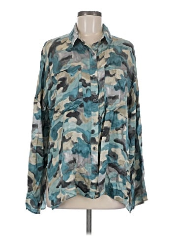 Lola & Sophie Long Sleeve Silk Top (view 1)