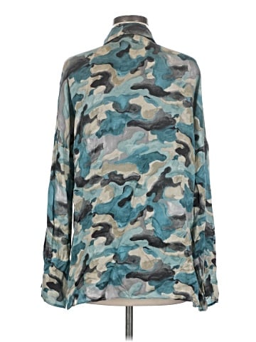 Lola & Sophie Long Sleeve Silk Top (view 2)
