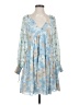 J.Crew 100% Polyester Paisley Blue Casual Dress Size 4 - photo 1