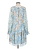 J.Crew 100% Polyester Paisley Blue Casual Dress Size 4 - photo 2