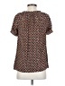Joie 100% Silk Brown Short Sleeve Silk Top Size XS - photo 2