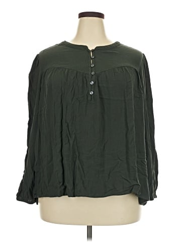 Terra & Sky Long Sleeve Blouse (view 1)