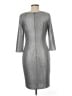 Gibson Latimer Metallic Silver Cocktail Dress Size M - photo 2