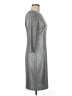 Gibson Latimer Metallic Silver Cocktail Dress Size M - photo 4