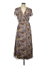 Sundance 100% Polyester Paisley Gray Casual Dress Size 10 - photo 1