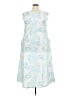 Unbranded 100% Polyester Tropical Blue Casual Dress Size 3X - photo 1