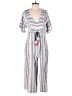 The Odells Stripes Blue Jumpsuit Size XS - photo 1