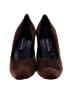 Ralph Lauren Collection Color Block Burgundy Heels Size 9 - photo 2