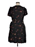 Universal Thread 100% Rayon Stars Black Casual Dress Size XL - photo 2