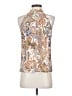 Shein 100% Polyester Paisley Ivory Sleeveless Blouse Size 4 - photo 2