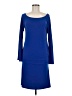 Moda International Solid Blue Casual Dress Size M - photo 1