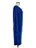 Moda International Solid Blue Casual Dress Size M - photo 4