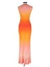 Maje Tie-dye Orange Cocktail Dress Size 10 - photo 2