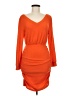 Unbranded 100% Polyester Orange Cocktail Dress Size M - photo 1